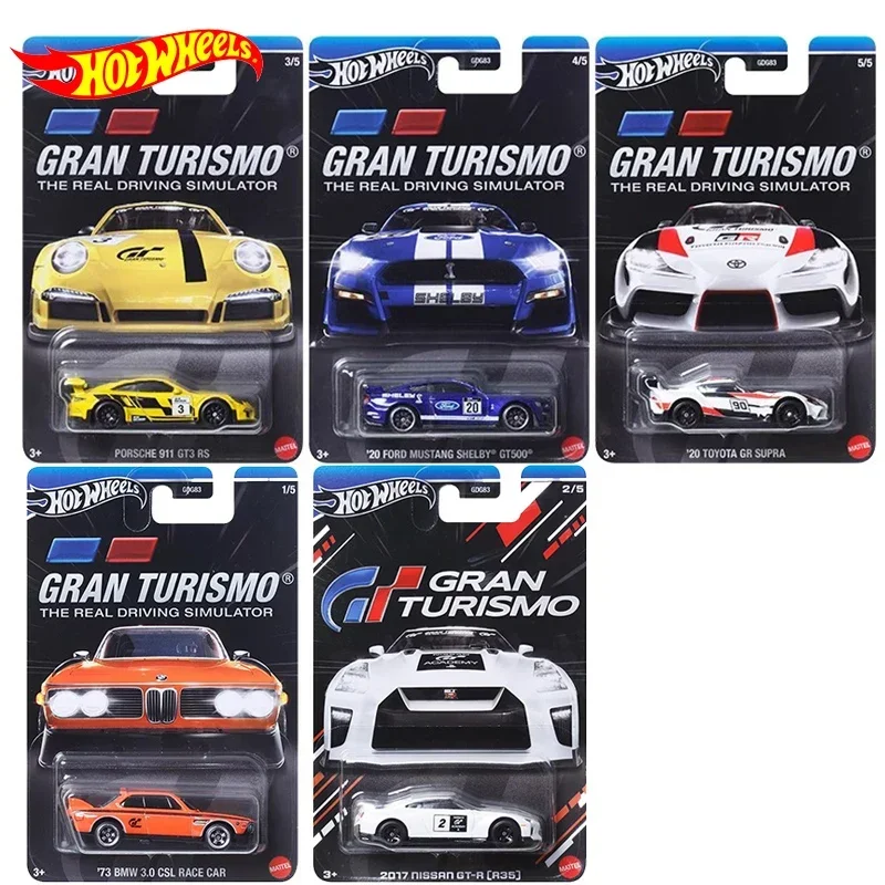 Original Hot Wheels Car Gran Turismo Real Driving Simulator Alloy BMW Ford Mustang Toys for Boys 1/64 Nissan Toyota Vehicle Gift