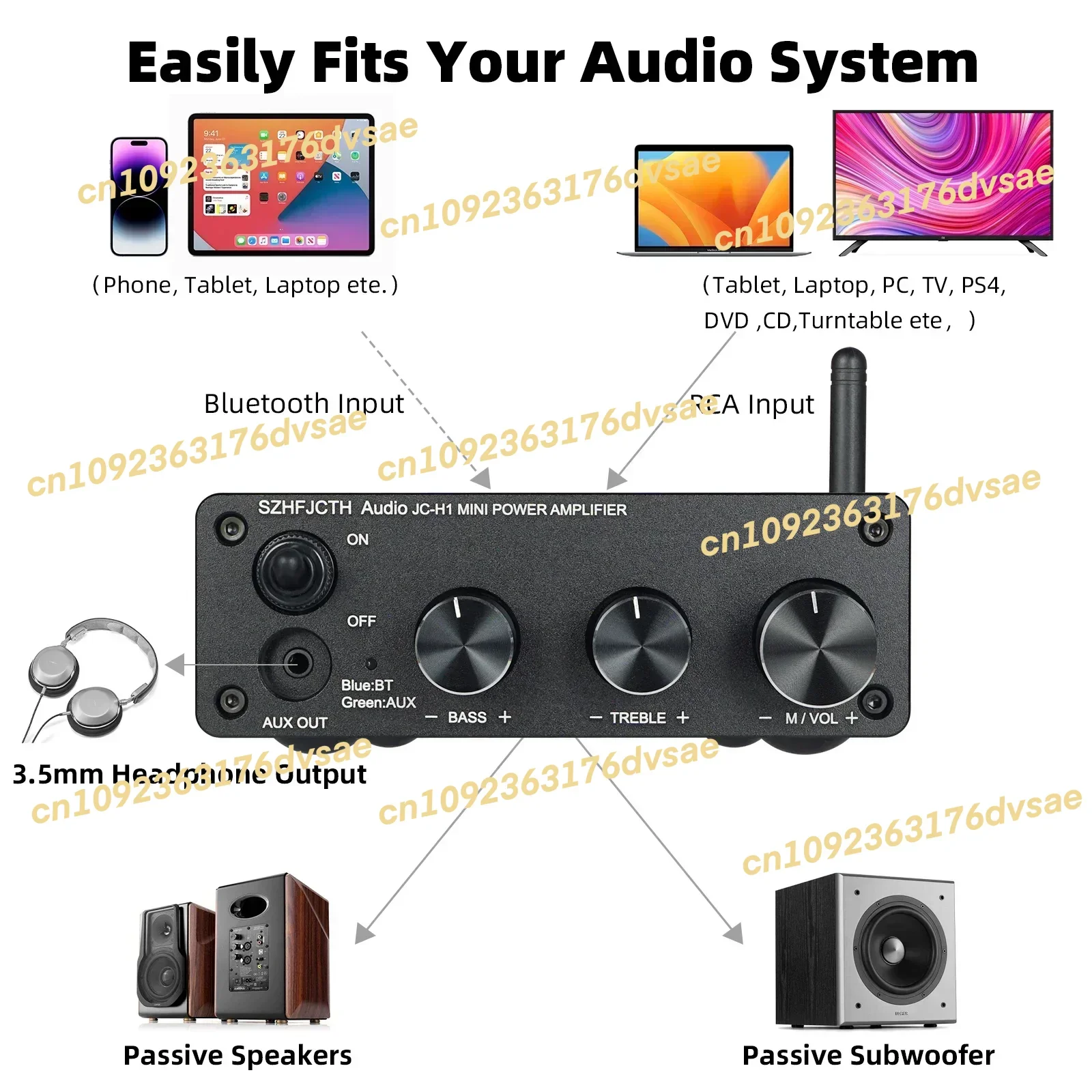 2*50 Вт + 100 Вт TPA3116 5,0 HIFI мощность усилитель сабвуфера плата 2,1-канальный TPA3116D2 аудио стерео эквалайзер усилитель