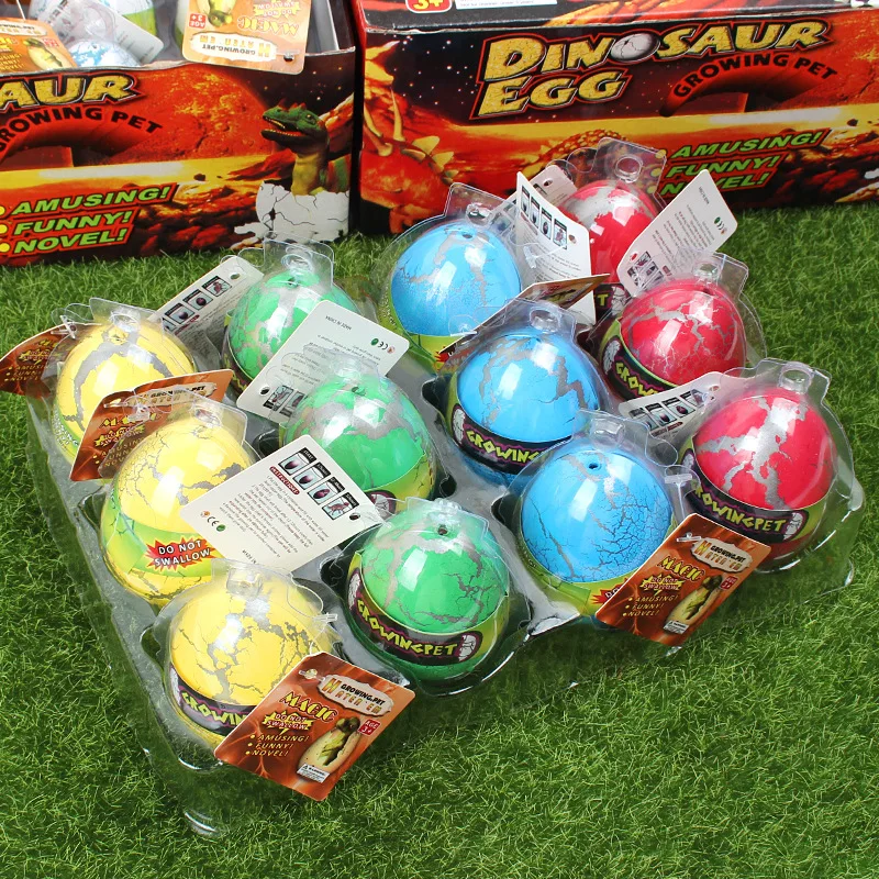 Novelty Funny Large Colourful Cracked Dinosaur Eggs Hatching Eggs Soaking Swelling Toys Children's Weird Toys Soaking Toys