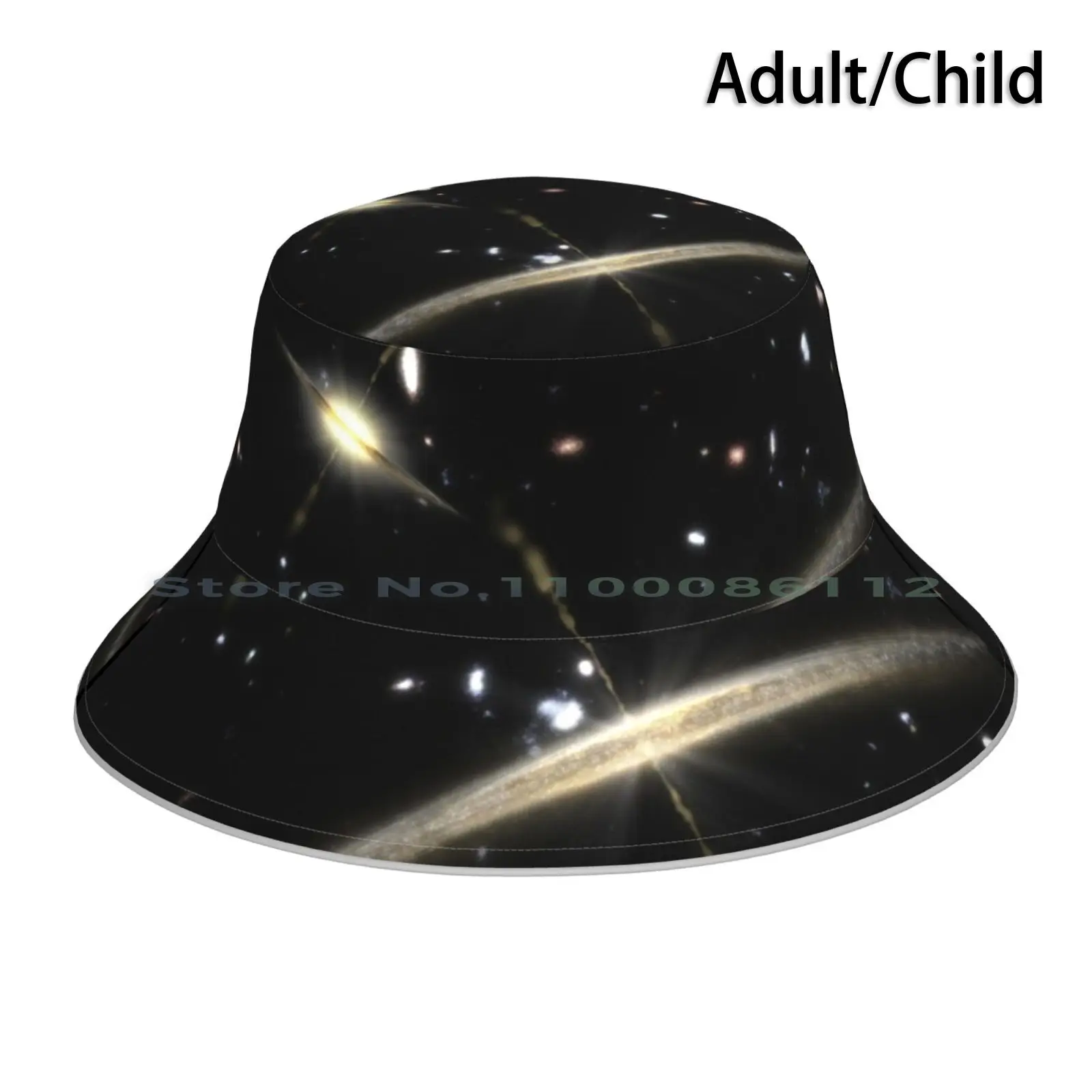 616. Galaxies Of All Shapes And Sizes Bucket Hat Sun Cap Black Holes Galaxy Spitzer Space Telescope Universe Foldable Outdoor