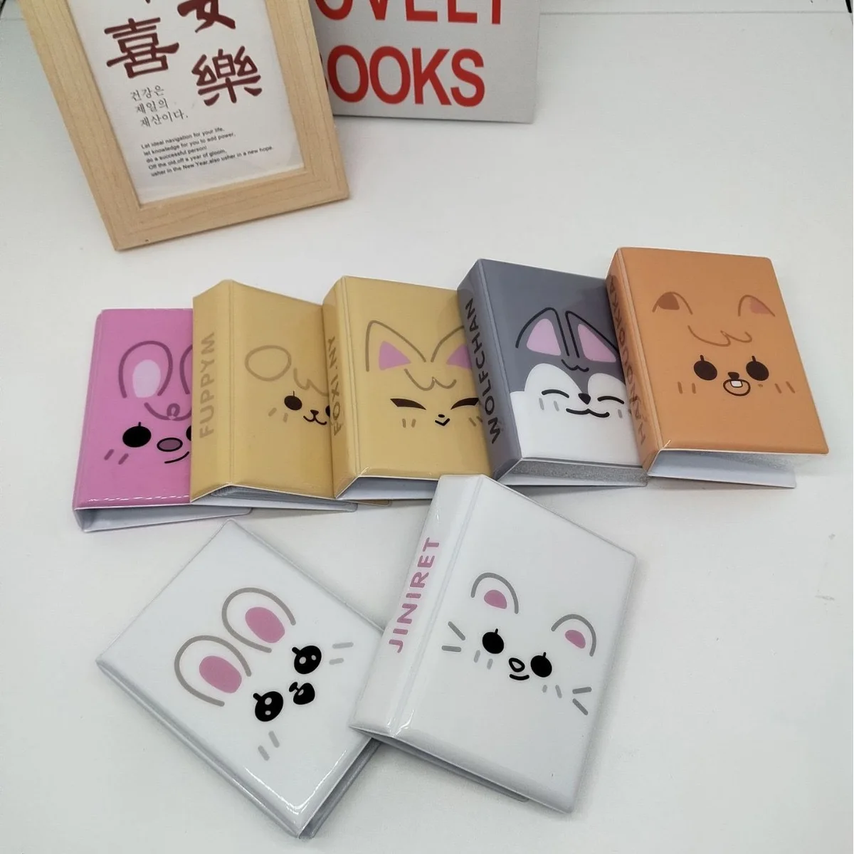 

Новый альбом для хранения карточек Stray Kids, книга для хранения карточек с сеткой, фотоальбом для Polaroid-фотографий 3 дюйма.