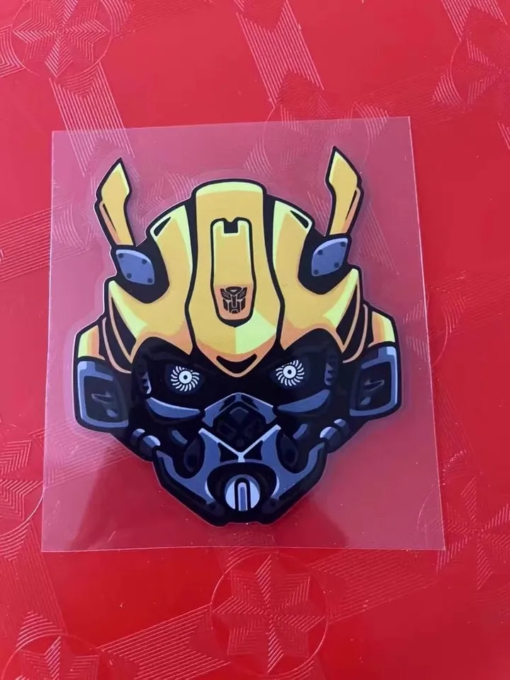 Car Styling Vinyl Badge for Cartoon Bumblebee Avatar Sticker Motorbike Body Decoration Decal Graphic - view 3