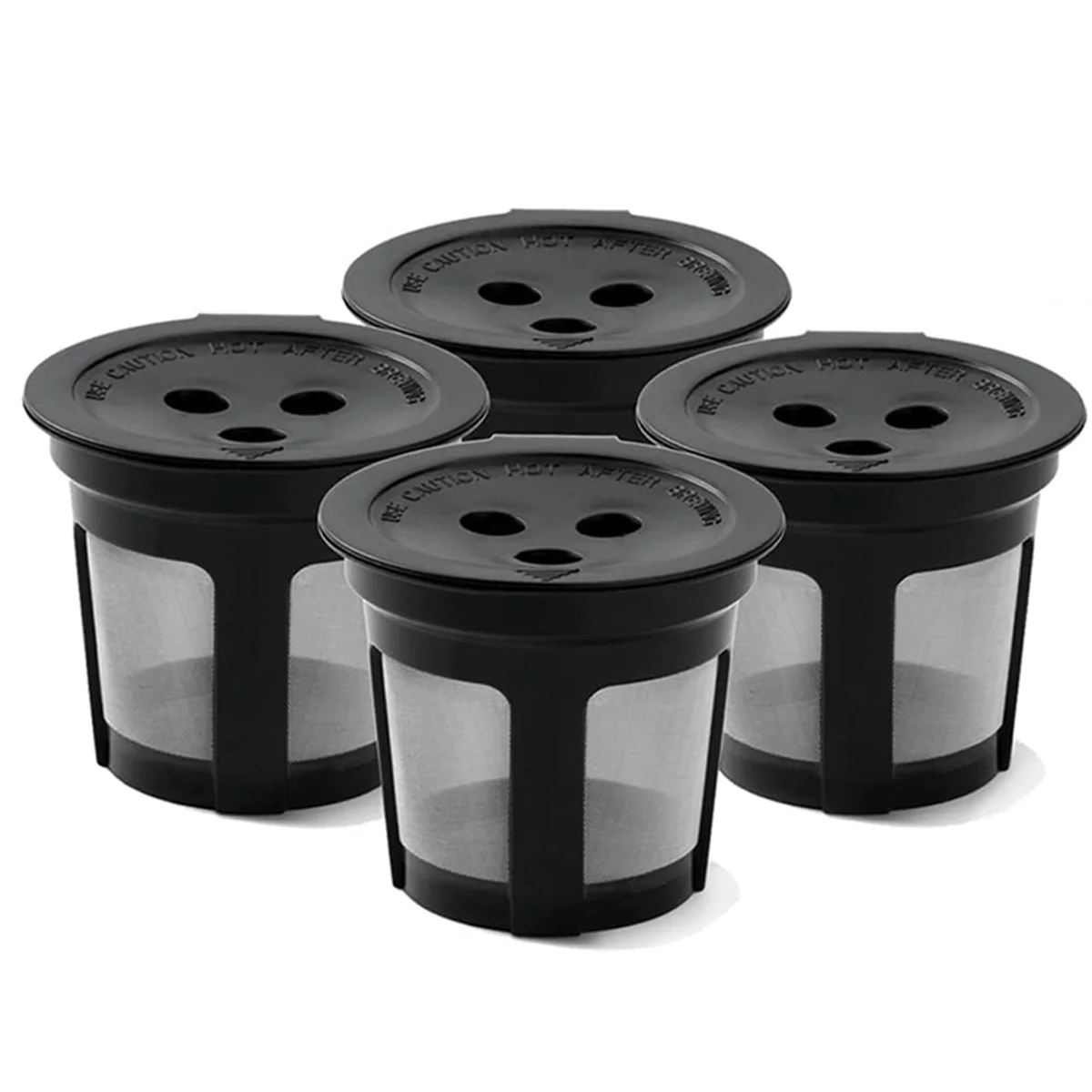 Pack of 4 K Cups Reusable Coffee Pods for Ninja Dual Brew Coffee Maker Permanent K Cups Filters Coffee Accessories