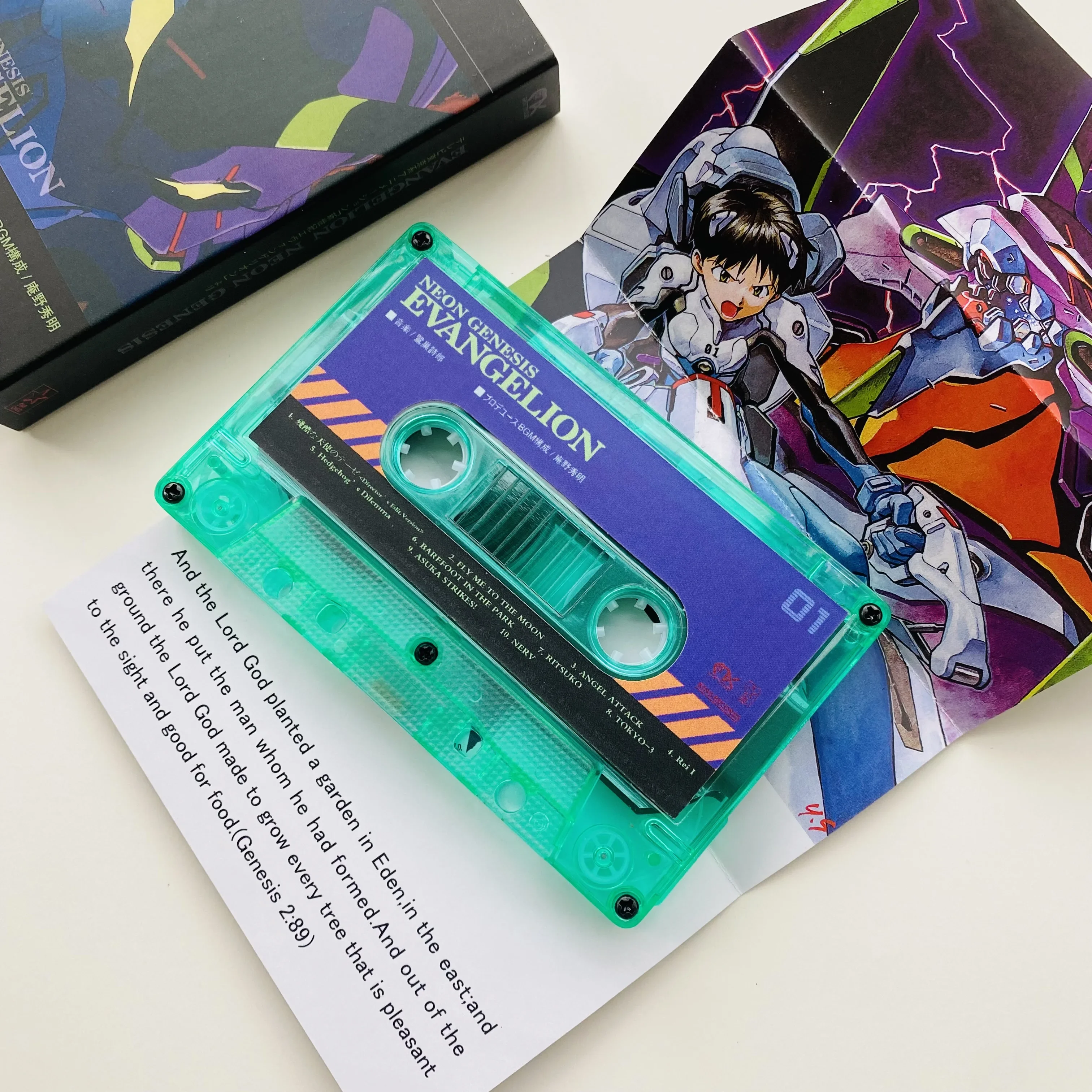 New Cartoon EVANGELION Tapes Animation Soundtrack Tapes Anime Children Collection of Commemorative Music Cassette Records Gifys