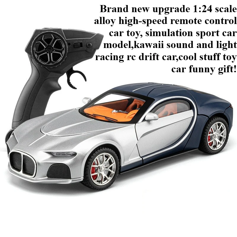Cool Stuff Toy Car Funny Gift-1:24 Scale Alloy High-speed Rc Cars,Remote Control Car,Kawaii Wireless Rc Drift Car,Toys for Kids