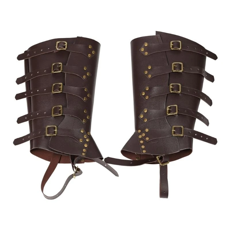 Pirate Boot Covers Men, Women, and Teens Faux Leathers Boot Tops for Boot Cover Costume Adult Halloween Cosplays 15UB