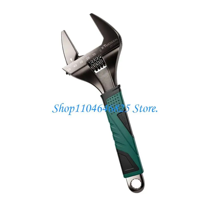 Wide Opening Adjustable Wrench Spanner 6 Inch 8 Inch 10 Inch With Turbos Gear Mechanism For Pipe Fittings Heavy Duty Use