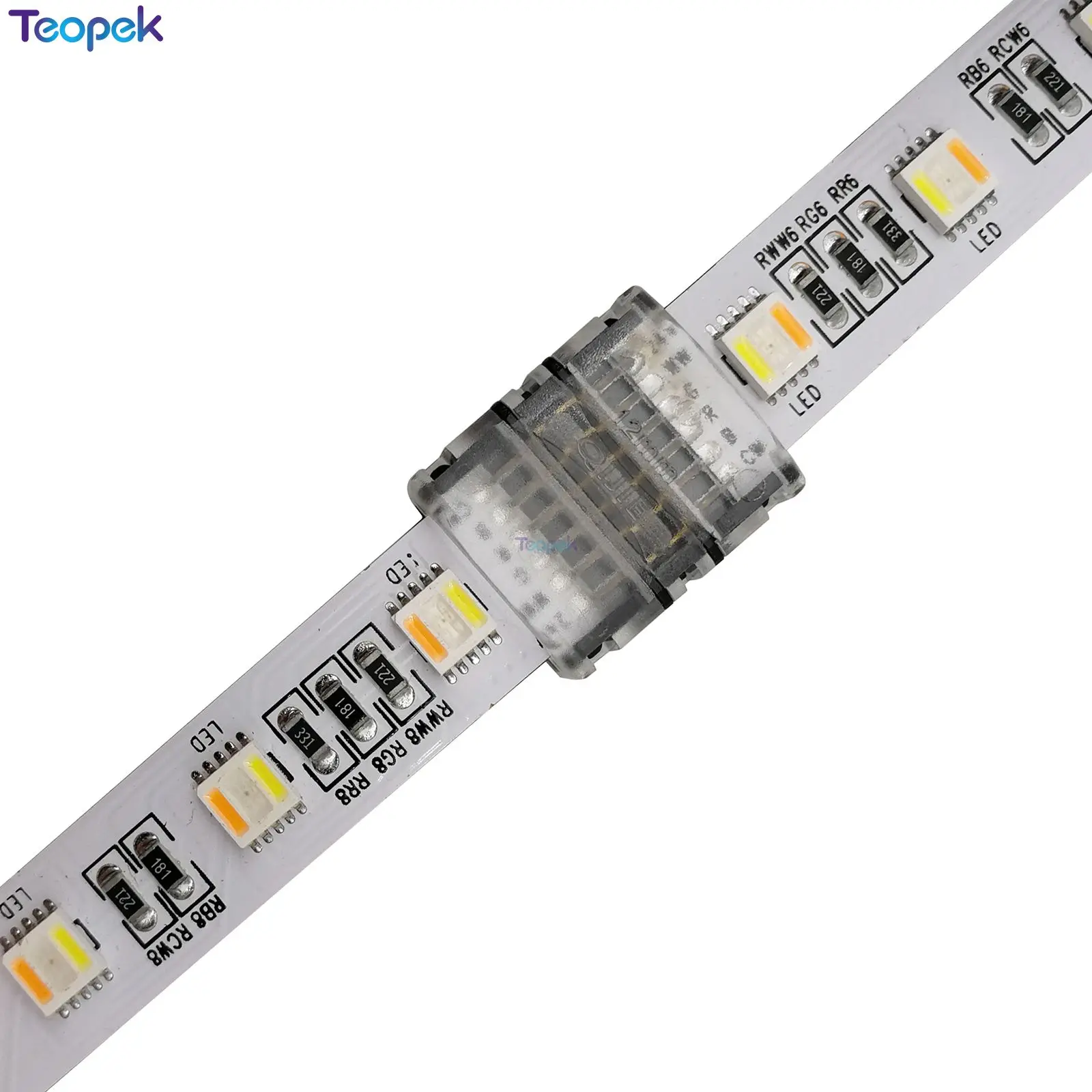 10pcs 6Pin LED Connector Strip to Wire or Strip to Strip Connection Use Terminal for 6-Pin 12mm PCB RGB+CCT LED Strip