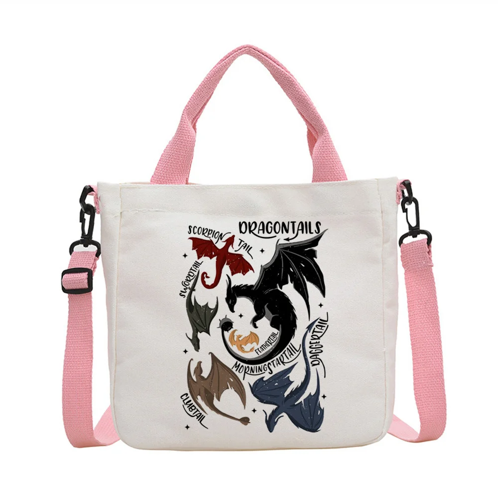 Fourth Wing tote bag foldable totebag y2k shopping reusable woman