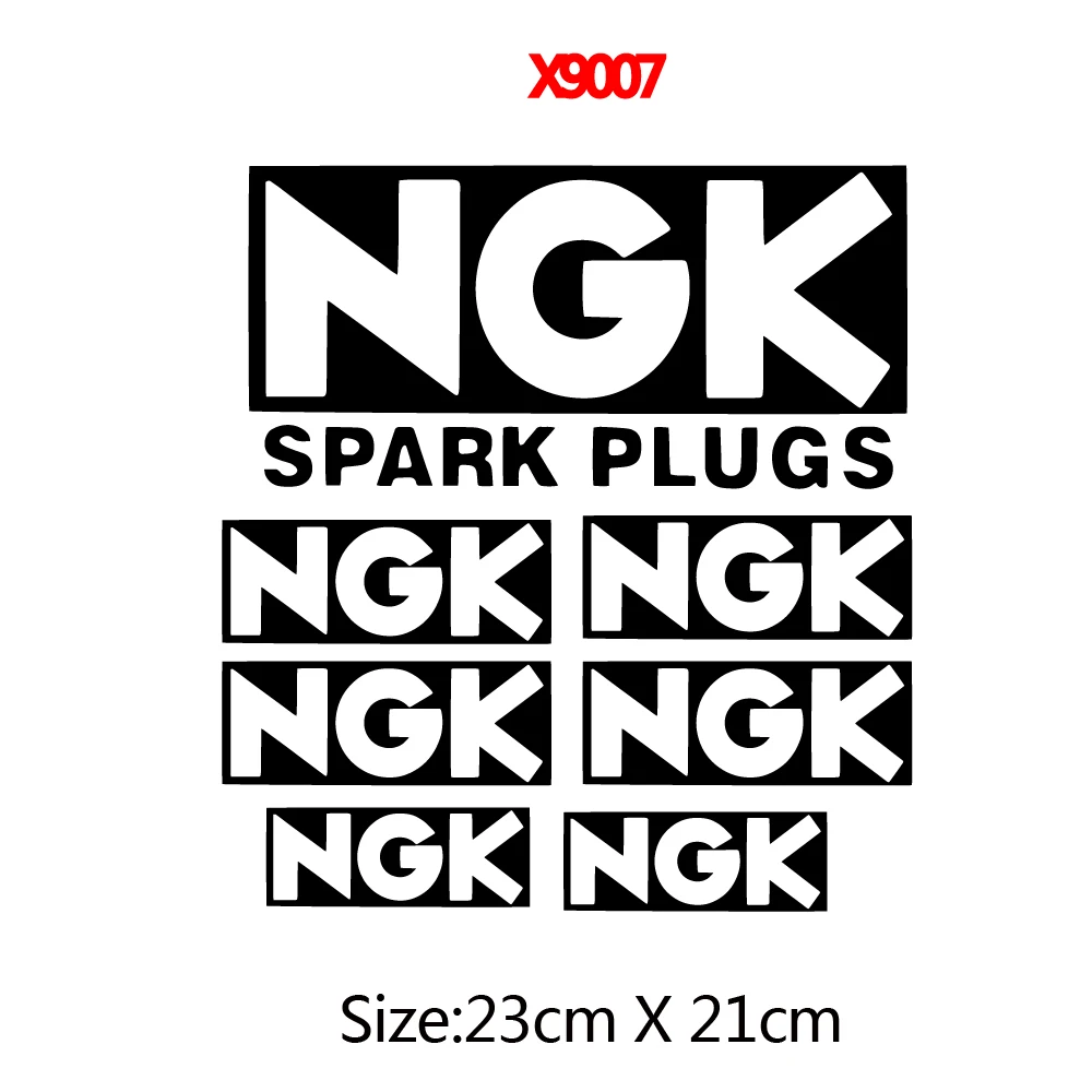 Motorcycle Sponsor Ngk Decal spark plug k2 stickers for car and motor Decor