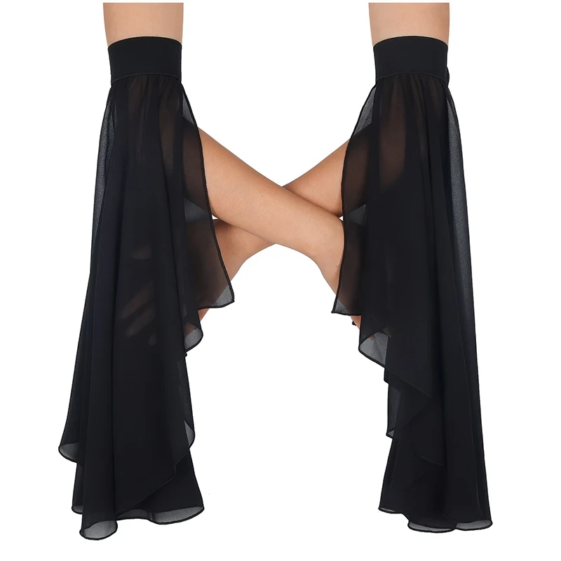 1 paio di maniche monostrato con protezione solare, allacciate in chiffon sottile, elastiche e traspiranti, maniche svasate staccabili da passerella