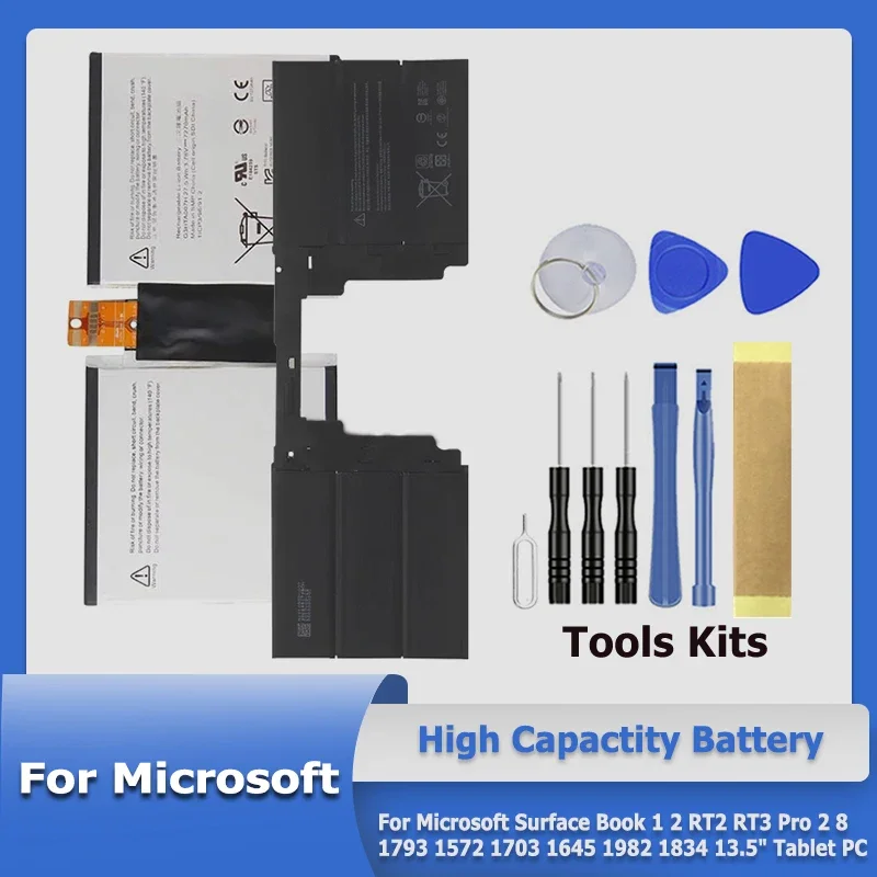 

XDOU G3HTA021H G3HTA041H P21GU9 Battery For Microsoft Surface Book Pro 1 2 3 8 RT2 RT3 1572 1645 1703 1813 1982 13.5" Tablet PC