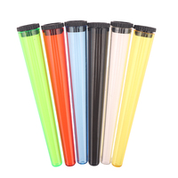 5pcs Plastic Tapered Cigarette Rolling Tube with Cap Paper Cigarette Moisture Resistant Sealed Storage Tube