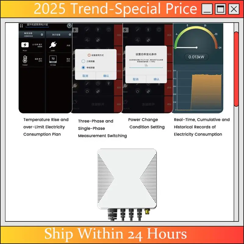 

CHYY Top Tuya Zigbee 3 Phase Energy KWH Meter Power Clamp Current Transformer App Monitor