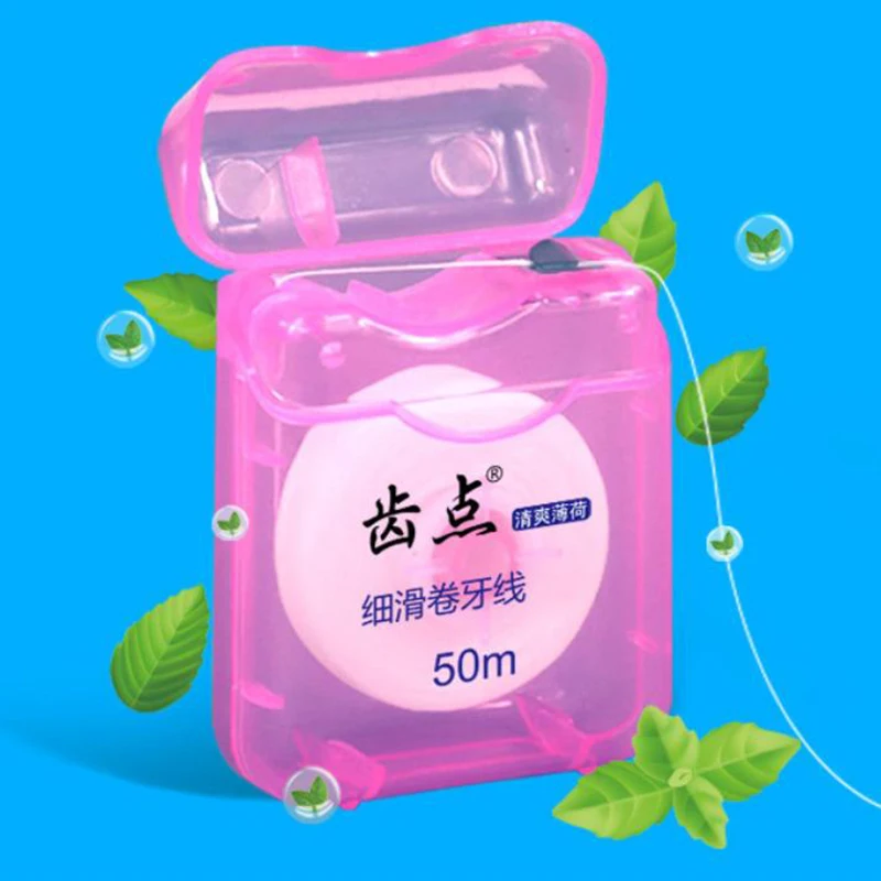 

1Pc Mint Floss Roll Freshens Breath Compact Convenient And Fast A Must-Have For Travel Home Use For Travel Cleans Deep Between