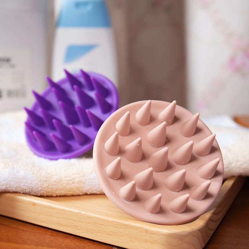 Scalp Brush Silicone Hair Scrubber Shower Sculp Brush Dandruff Remove Full Silicone Scalp Massager Shampoo Brush For Hair Growth