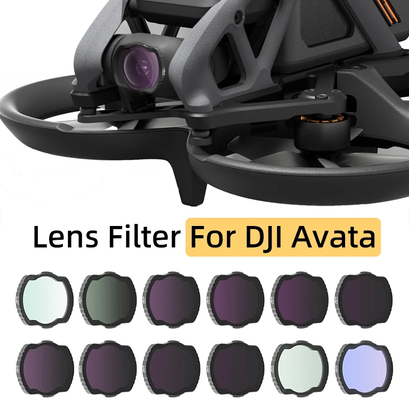 

Для DJI Avata Drone Gimbal Camera Lens Filter ND Набор фильтров ND8 ND16 ND32 ND64 УФ-защитный фильтр CPL Polarizer Аксессуары