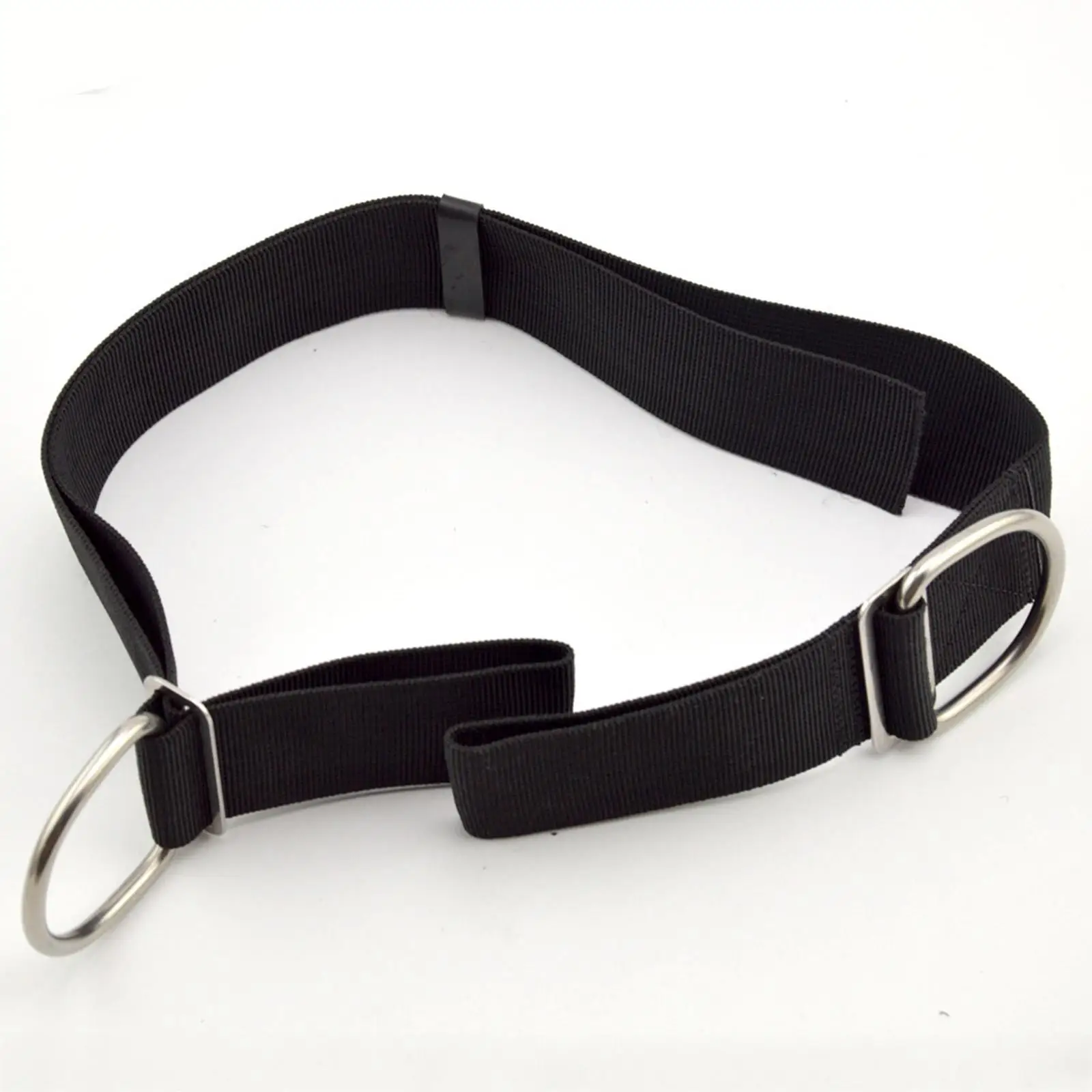 Dive Harness Crotch Strap with 2 D-rings Universal Webbing Black