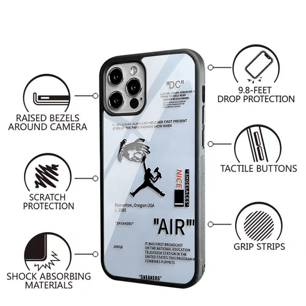 Sports logo Phone Case Strong Magnetic For IPhone 15 14 13 Pro Max 11 12 Mini Alex Mirror For Magsafe Wireless Charging Cover