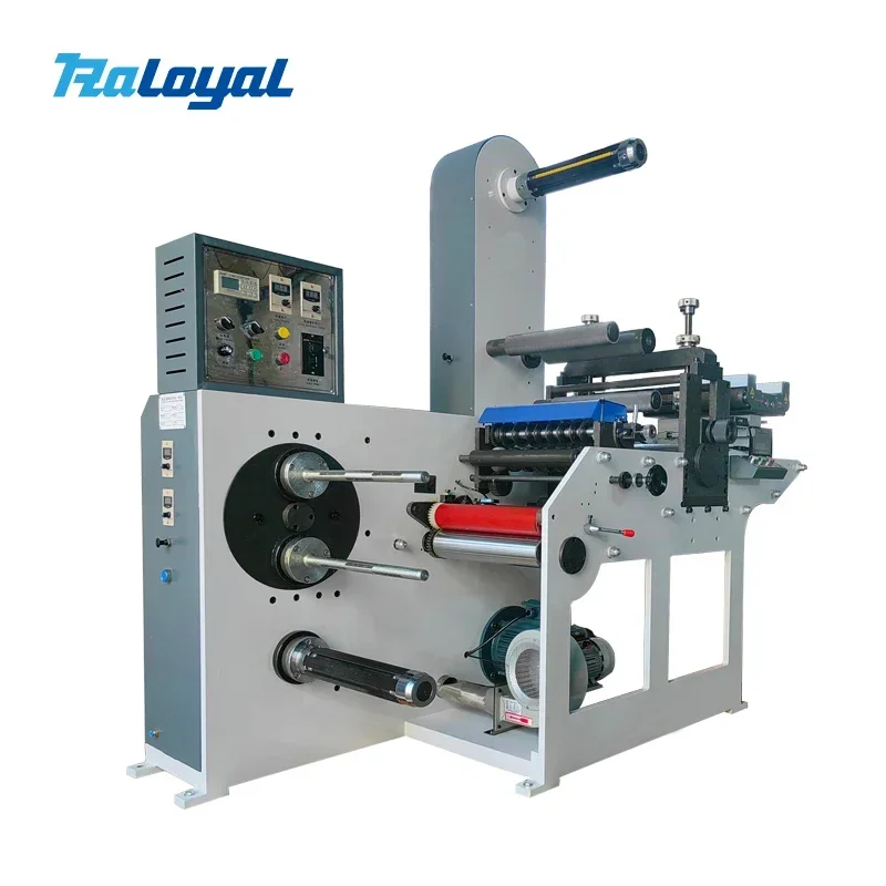 Raloyal Small Roll 350mm Adhesive Paper Label Rotary Die Cutting Slitting Machine