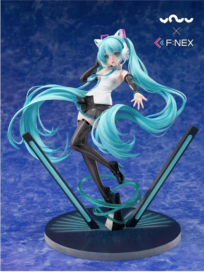 Anime Figure Hatsune Miku Cat ear headphones Anime  miku Garage Kit