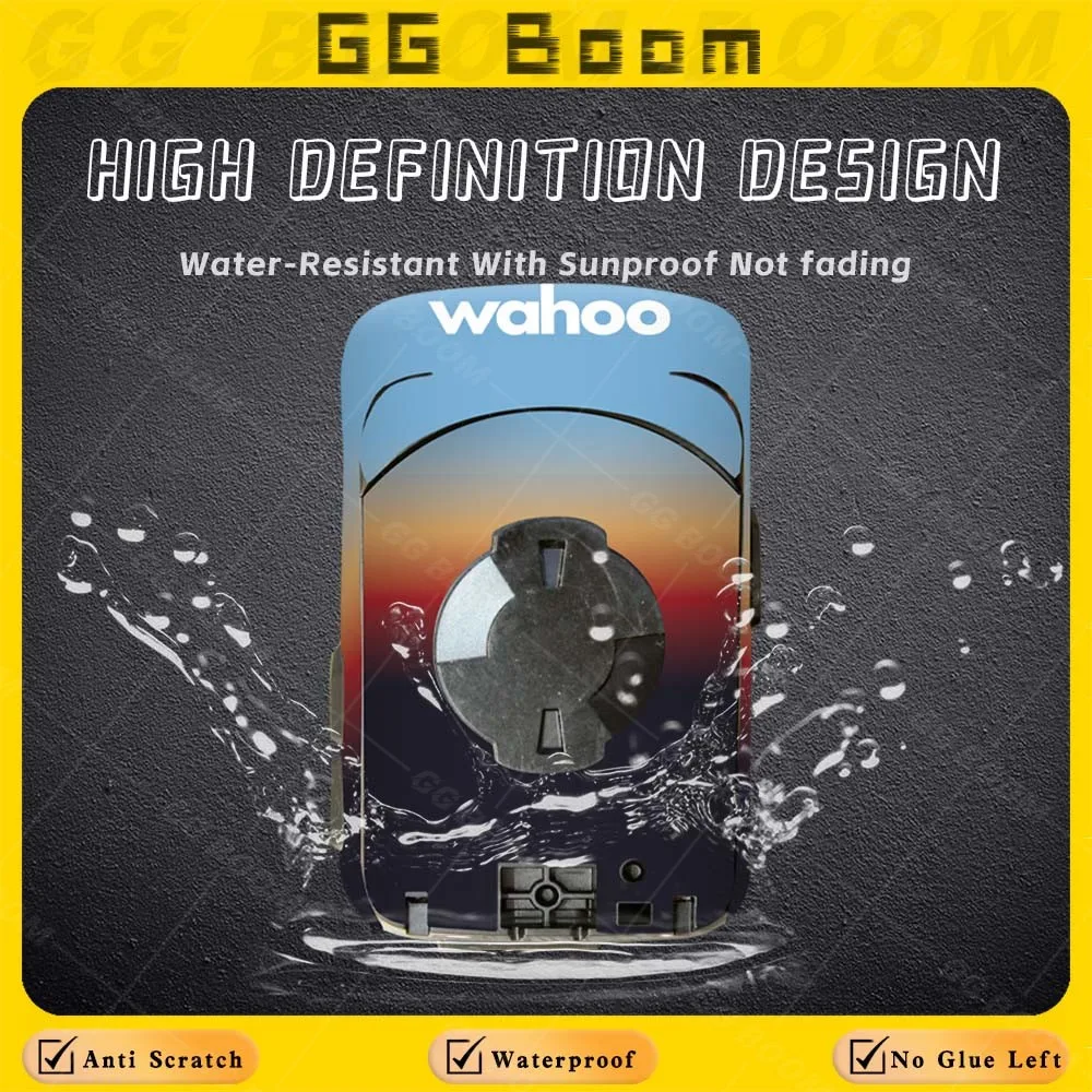 For Wahoo ELEMNT BOLT V2 Bycicle GPS Computer Accessories Sticker Shell Protector Case PVC Decal Waterproof Anti-Scratch