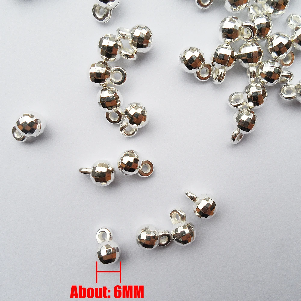 official-website tiki Smooth surface earth beads pendant Small water droplets spherical beads tail chain pendant