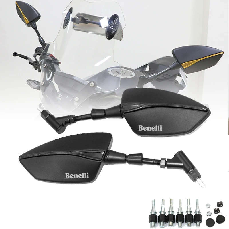 

Fit For Benelli 500 502C 302 752S TNT300 TNT600 BN600 BN300 Leoncino 500 Motorcycle Rear View Mirrors Rearview Handlebar Mirror