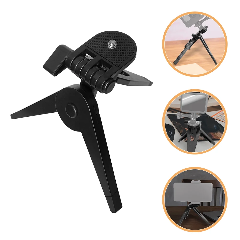 

6 PCS Mobile Phone Holder Desktop Webcam Tripod Mini Handheld PTZ Cell Stand Tabletop Abs