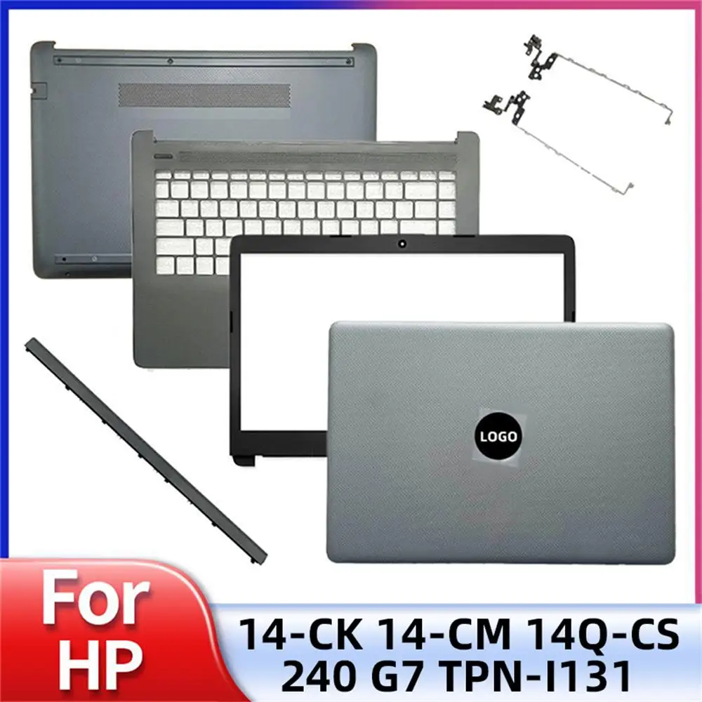 

New For HP 14-CM 14-CK 14-DG 240 G7 245 246 G7 Series LCD Back Cover Front Bezel Hinges Palmrst Bottom Case L44056-001 Gray