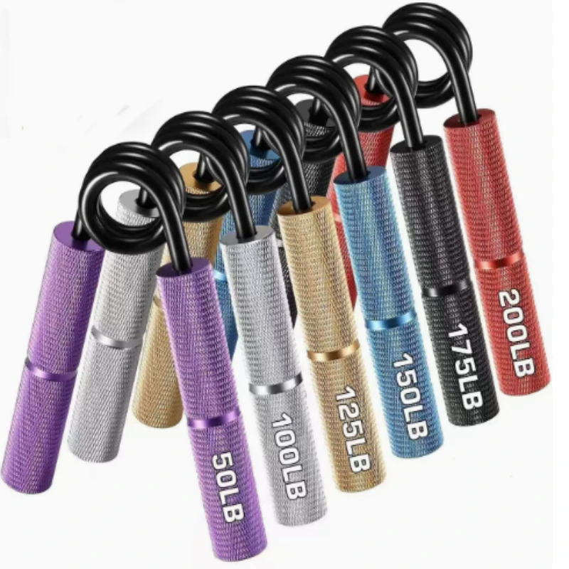Type A Coarse Grain Grip 50 to 300 lbs Aluminum Alloy Metal Grip Professional Men Fitness Training Hand Strength Metal Equipment