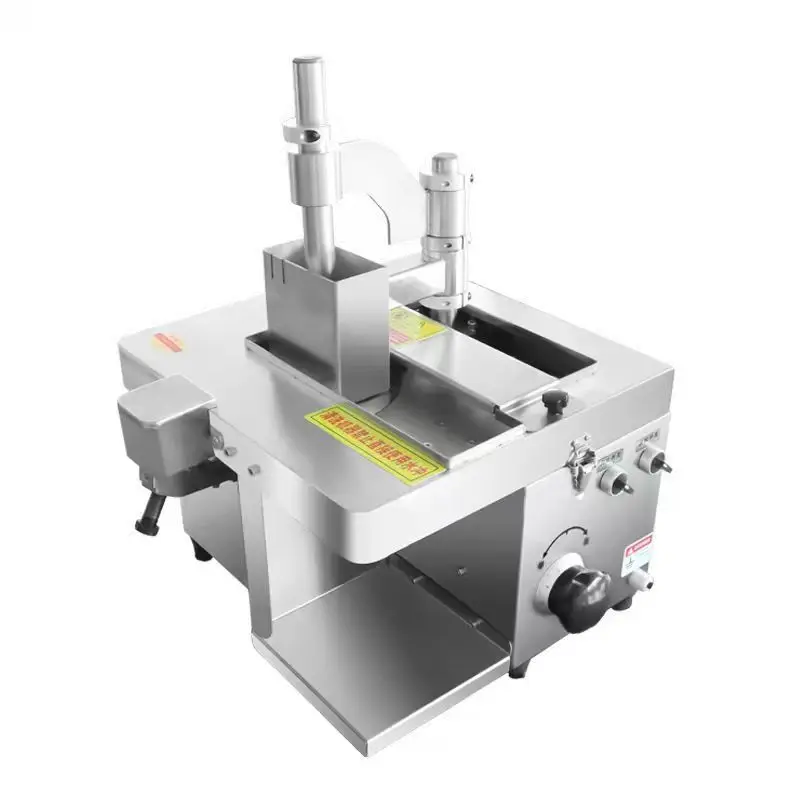

Commercial fresh meat slicer thickness adjustable stainless steel meat slicer