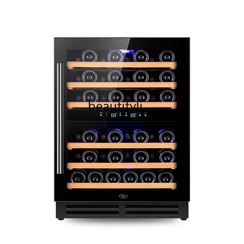 Embedded wine cabinet Constant temperature wine cabinet Household living room Small dual temperature compressor Refrigerated