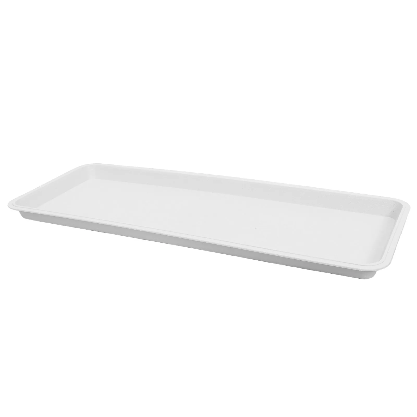Rectangular Plastic Plant Tray Flowerpot Drip Catcher White Thickened Water Tray for Indoor Outdoor Garden Windowsill Plants
