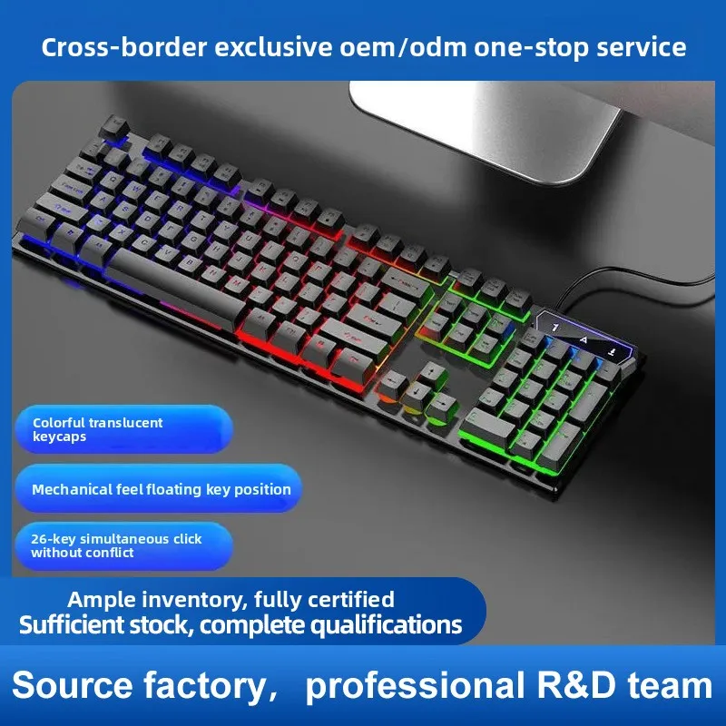 

Gaming Keyboard and Mouse Combo for RGB Backlit 104 Key Mechanical Keyboard with Wired Connection for Q305S for Bluetooth