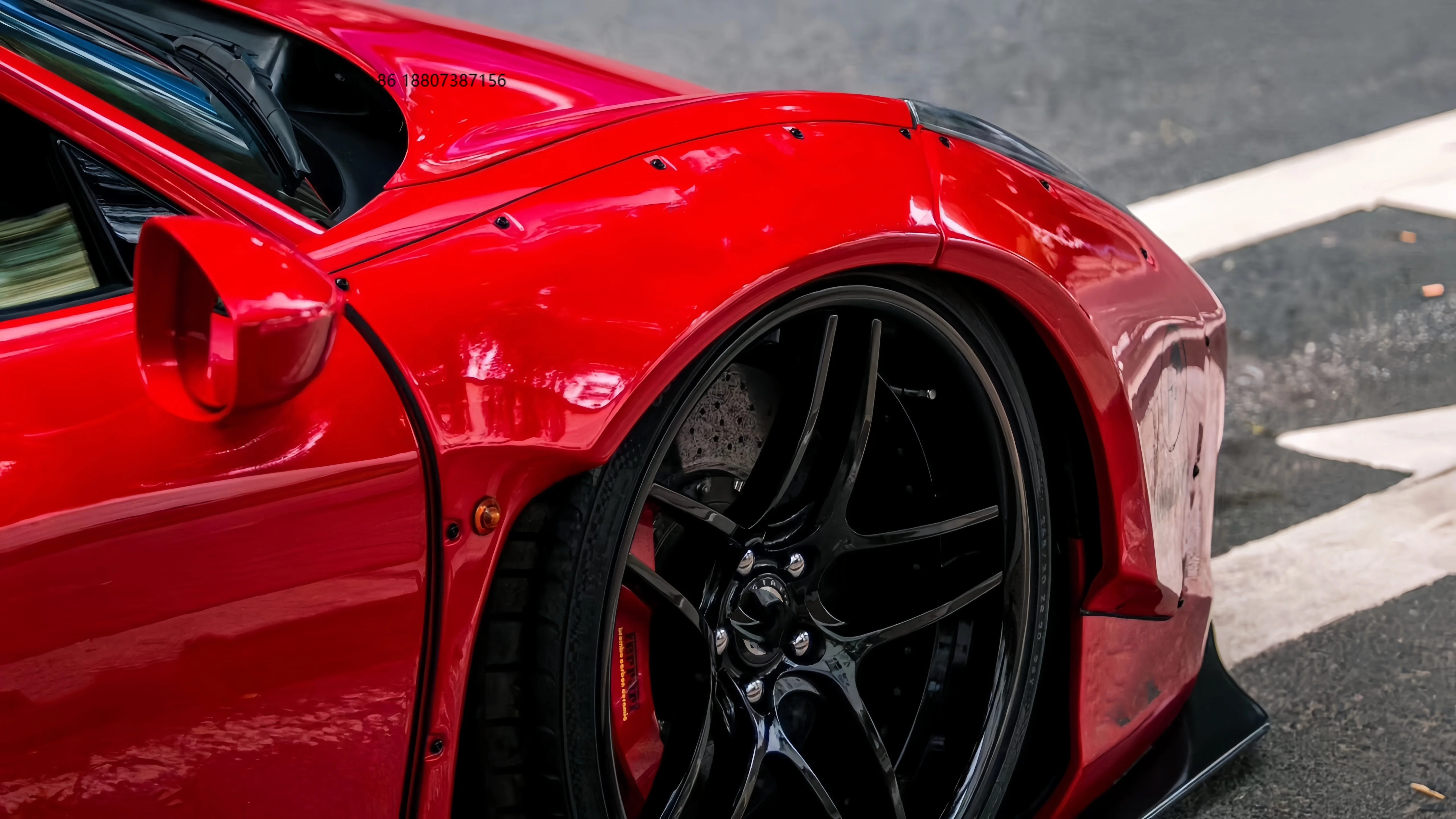 For LB Performance Style Half Carbon Fiber Wide Body Kit forFerrari 458 Italia and Spider