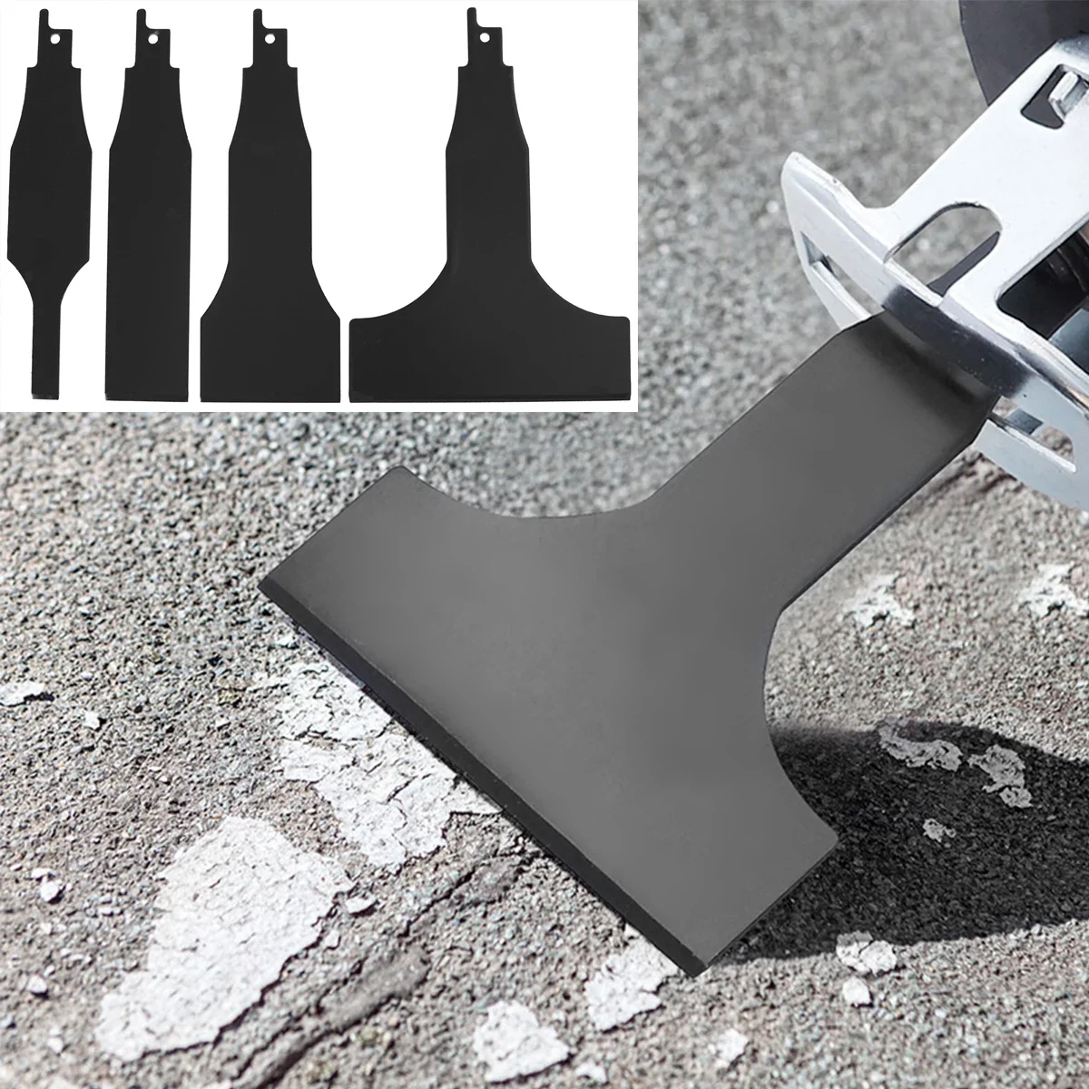 2/4Pcs Säbelsägeblatt Elektrische Säbel Sägeblatt Metall Rost Entfernung Wand Schaber Zement Boden Reinigung Legierung Werkzeug