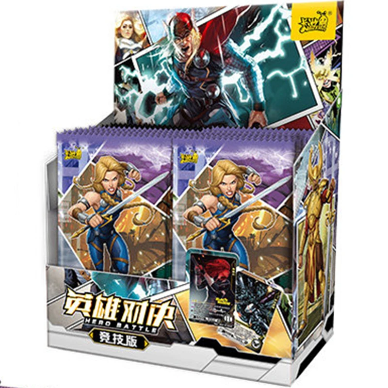 KAYOU Genuine New Marvel Card Avengers Heroes Duel Card Competitive Version CR Collection Card Package Children\'s Gift Toy