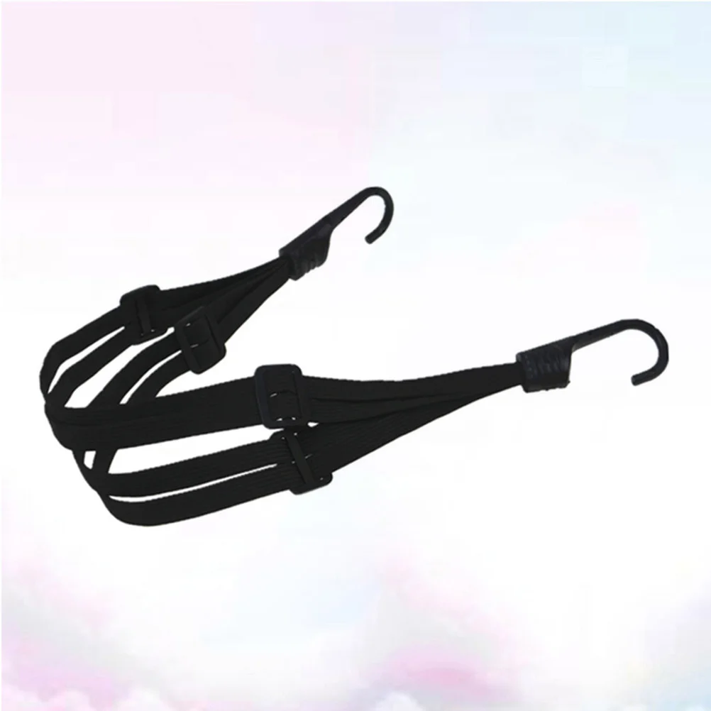 

2 Hooks Heavy Duty Luggage Strap Elastic Rope for Motorcycle Bicycle Electric Scooter Bungee Net Belt with Steel