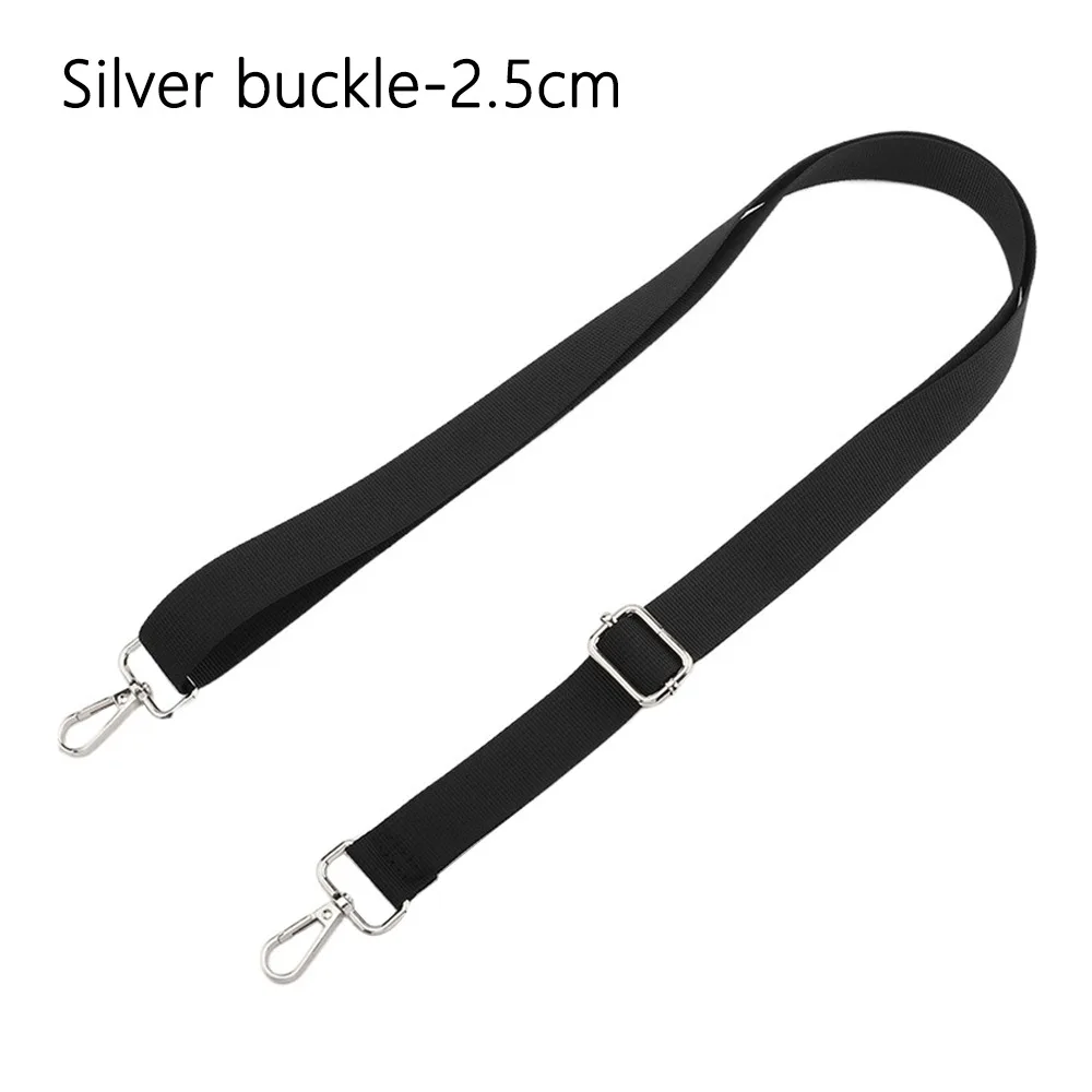 Modischer schwarzer Nylon-Umhängetaschengurt, verstellbarer, abnehmbarer Ersatzgürtel für Damen und Herren, Messenger-Taschen, Griff, Handtaschengürtel