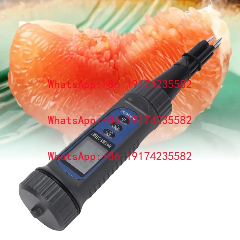 High Accuracy Portable Industrial PH EC & Temp Tester For Food Cheese Fruit Vegetables Soil Meat