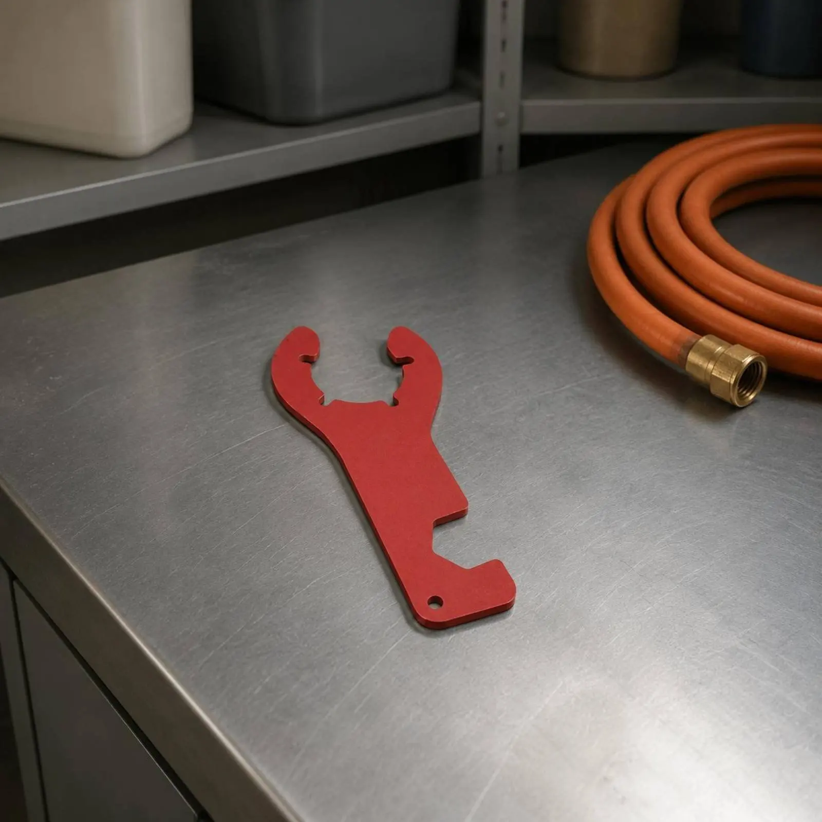 

Gas Bottle Wrench Flat Gas Cylinder Valve Wrench Hand Tool Cutout Compact Size