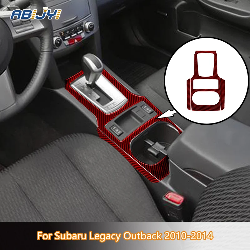 

Gear Console Bezel Carbon Fiber Stickers Decorative For Subaru Legacy Outback 2010 2011 2012 2013 2014 Car Interior Accessories