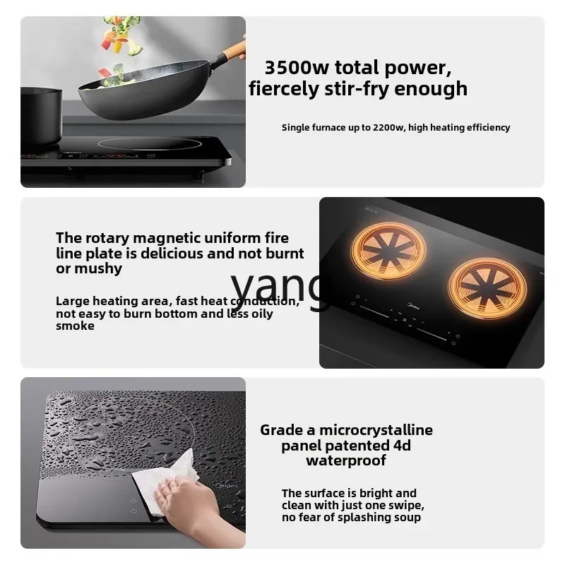 CX  3500W High Power Household Double Head Mobile Electric Cooker Induction Cooker view 5