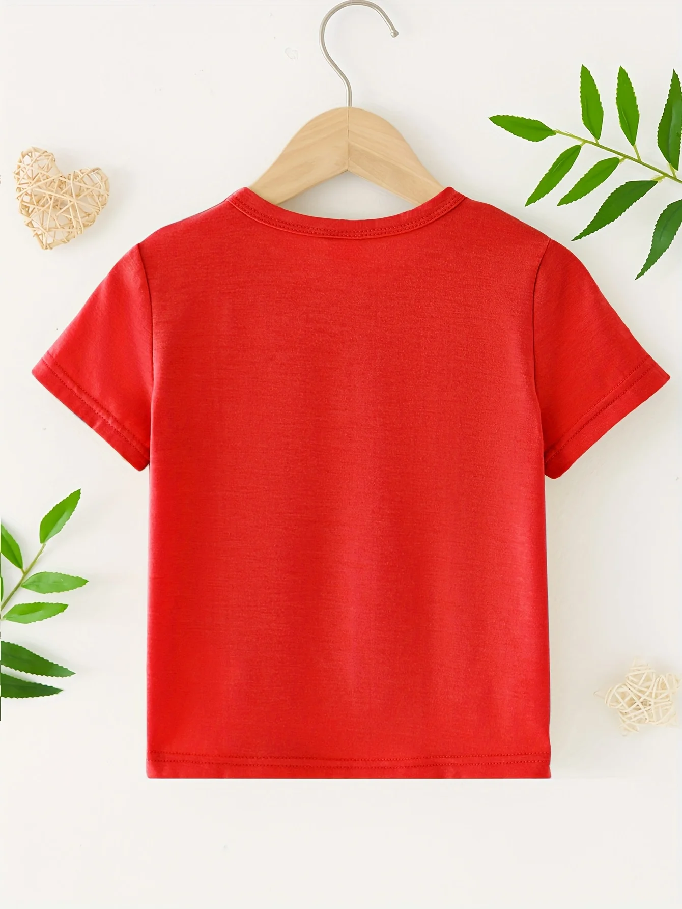 Summer Children, Which One Is A Trendy and Versatile T-shirt with Letters and Car Prints, Casual Parent-child Top