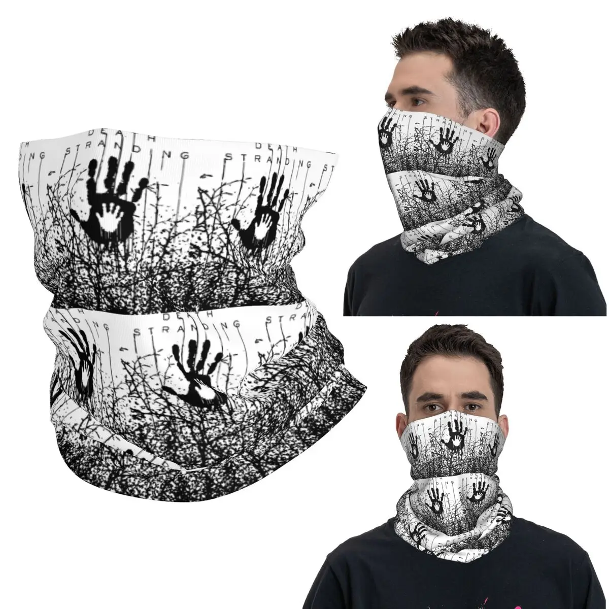 

In The Forest Death Stranding Game For Fans Bandana Neck Gaiter Printed Mask Scarf Warm Headband Riding For Men Women Adult