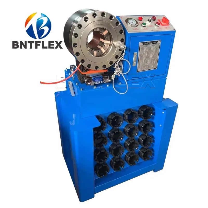 Velocidade rápida boa qualidade BNT-P69 1/4 polegada a 2 polegada 4 fios crimper de mangueira hidráulica com ferramenta de matriz rápida e 12 conjuntos de matrizes