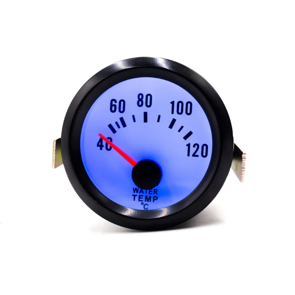 

2025/2 "52 мм механический автомобильный измеритель температуры воды 40 ~ 120 градусов Цельсия, синий светодиодный автомобильный измеритель температуры