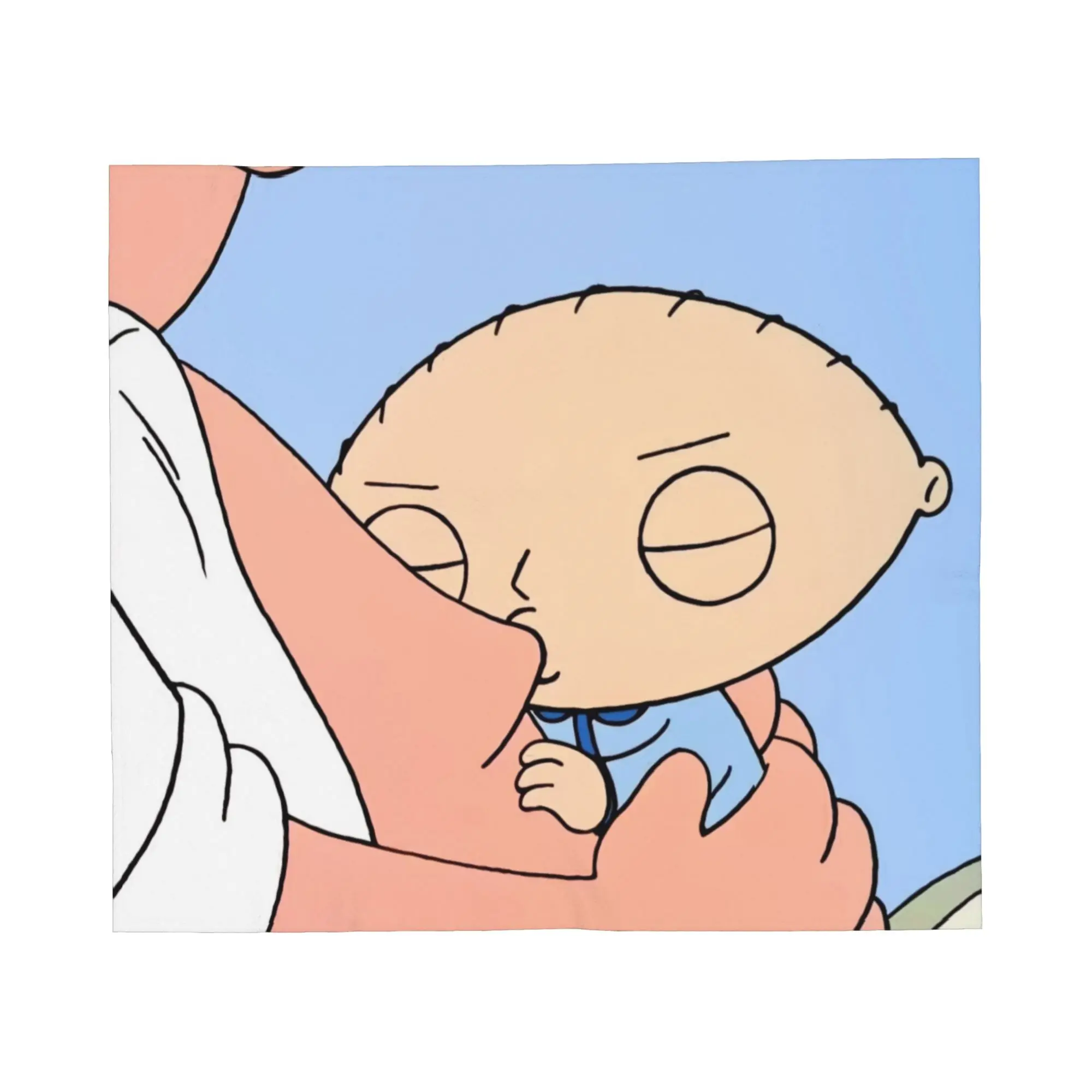 Familys Guys Funny Meme Fleece Throw Blanket Cute Fat Man Blankets for Sofa Couch Super Warm Quilt