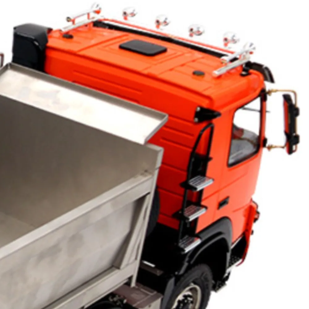 JDM 161 65D 1/14 8*8 المعدن الهيدروليكي RC شاحنة قلابة نموذج سيارة مجمعة مع I6S راديو مربع على شكل حرف U دلو TH19700-SMT8 #1